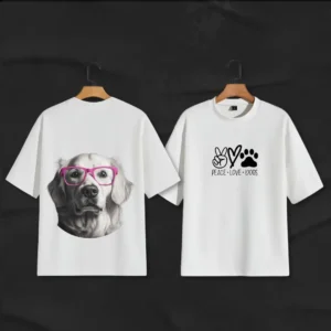 Peace. Love. Dogs – Oversized Unisex T-Shirt