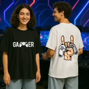 GAMER Mode – Oversized Unisex Minimalist T-Shirt