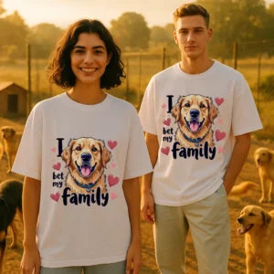 Golden Love – Oversized Unisex T-Shirt