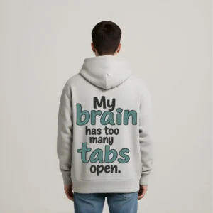 Oversized Hoodie (Too Many Tabs Illustration)