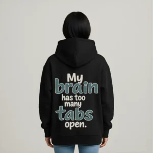 Oversized Hoodie (Too Many Tabs Illustration)