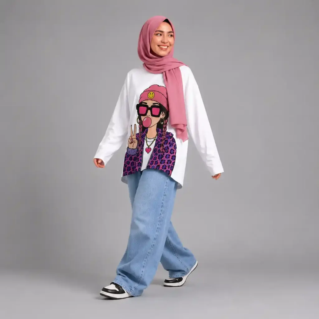 Oversized long sleeve t-shirts from Saweyan, from 699 EGP